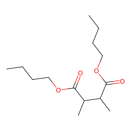 Butanedioic acid, 2,3-dimethyl-, dibutyl ester structure