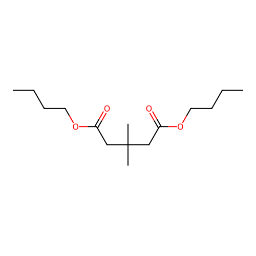 Pentanedioic acid, 3,3-dimethyl-, dibutyl ester structure