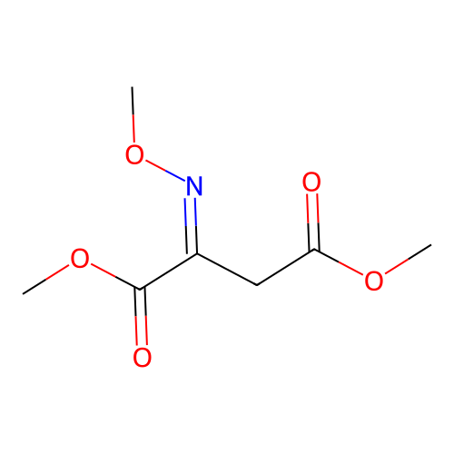 Butanedioic acid, (methoxyimino)-, dimethyl ester, (Z)- structure
