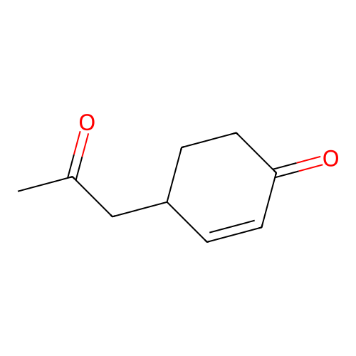 2-Cyclohexen-1-one, 4-(2-oxopropyl)- structure