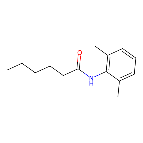 Hexanamide, N-(2,6-dimethylphenyl)- structure