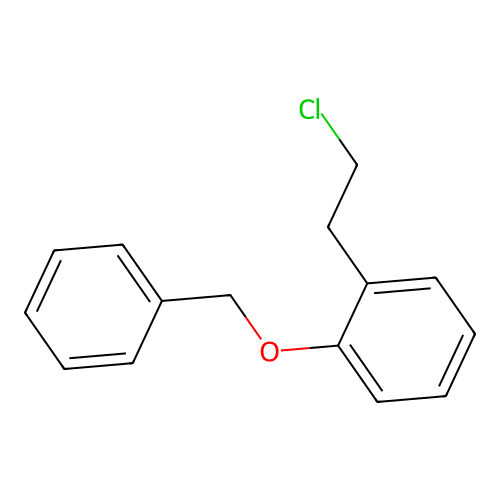 Benzene, 1-(2-chloroethyl)-2-(phenylmethoxy)- structure