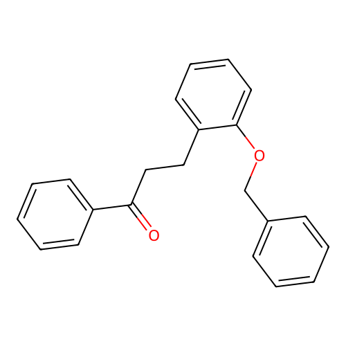 1-Propanone, 1-phenyl-3-[2-(phenylmethoxy)phenyl]- structure