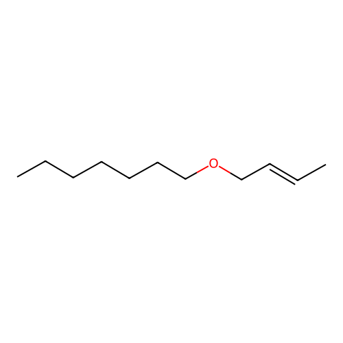 Heptane, 1-(2-butenyloxy)-, (E)- structure