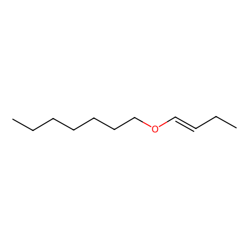 Heptane, 1-(1-butenyloxy)-, (E)- structure