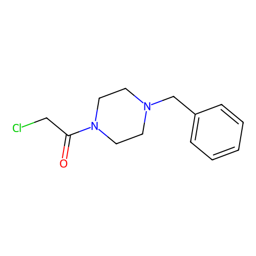 1-(4-Benzylpiperazin-1-yl)-2-chloroethanone structure