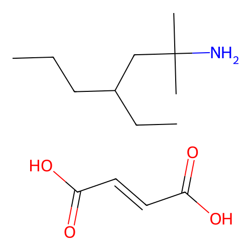 2-Heptanamine, 4-ethyl-2-methyl-, (E)-2-butenedioate (1:1) structure