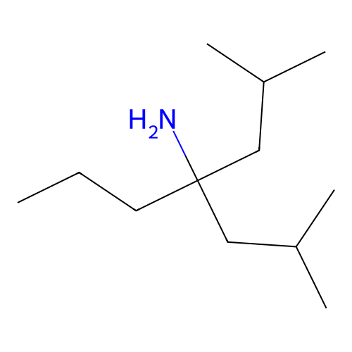 2,6-Dimethyl-4-propylheptan-4-amine structure