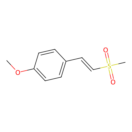 2-(p-Methoxyphenyl)vinylmethylsulfone structure