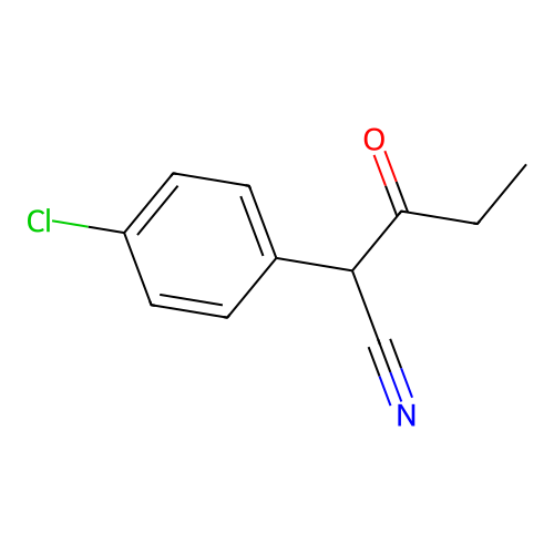 2-(4-Chlorophenyl)-3-oxopentanenitrile structure