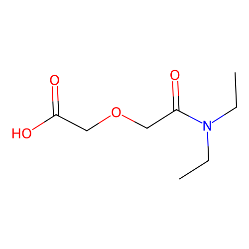 [2-(Diethylamino)-2-oxoethoxy]acetic acid structure