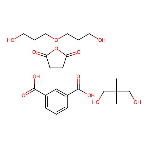 (C8-H6-O4.C6-H14-O3.C5-H12-O2.C4-H2-O3)x- structure
