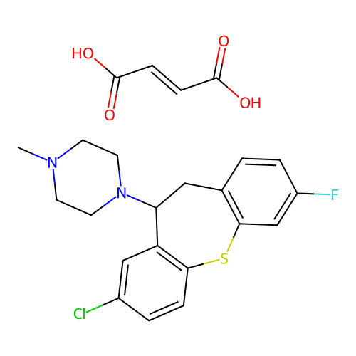 3-Fluoro-octoclothepin maleate structure
