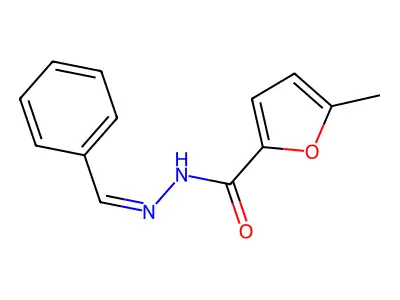 N-[(Z)-benzylideneamino]-5-methylfuran-2-carboxamide structure