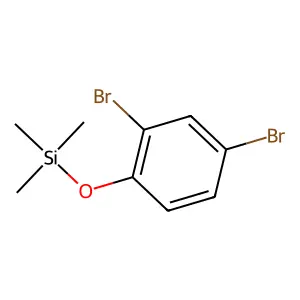 Silane, (2,4-dibromophenoxy)trimethyl- structure
