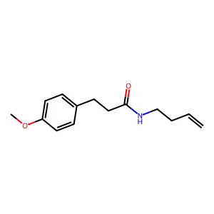 Benzenepropanamide, N-3-butenyl-4-methoxy- structure