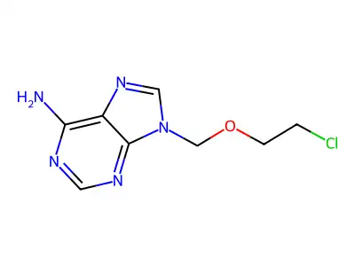 9H-Purin-6-amine, 9-[(2-chloroethoxy)methyl]- structure