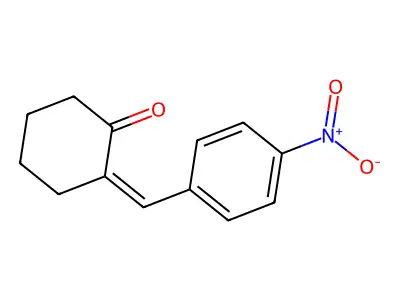 2-(p-Nitrobenzal)-cyclohexanone structure