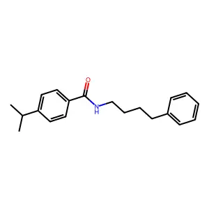 N-(4-phenylbutyl)-4-propan-2-ylbenzamide structure