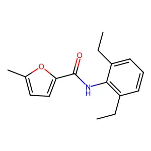 N-(2,6-diethylphenyl)-5-methylfuran-2-carboxamide structure
