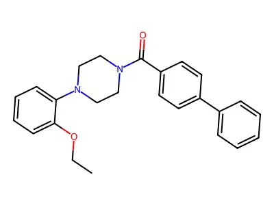 [4-(2-Ethoxyphenyl)piperazin-1-yl]-(4-phenylphenyl)methanone structure