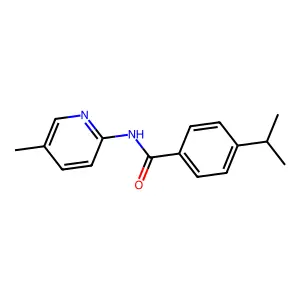 Benzamide, 4-(1-methylethyl)-N-(5-methyl-2-pyridinyl)- structure