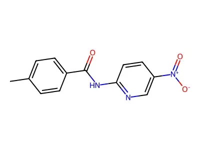 4-methyl-N-(5-nitropyridin-2-yl)benzamide structure