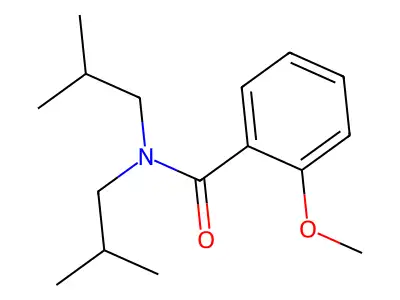 N,N-diisobutyl-2-methoxybenzamide structure