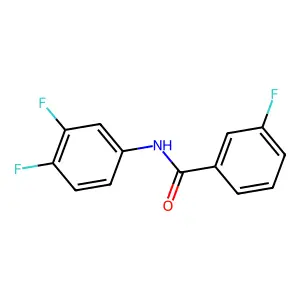 N-(3,4-difluorophenyl)-3-fluorobenzamide structure