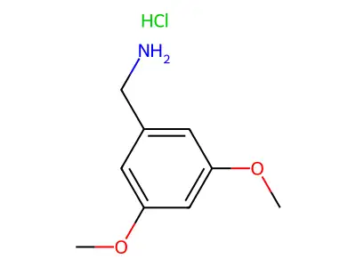 (3,5-Dimethoxyphenyl)methanamine structure
