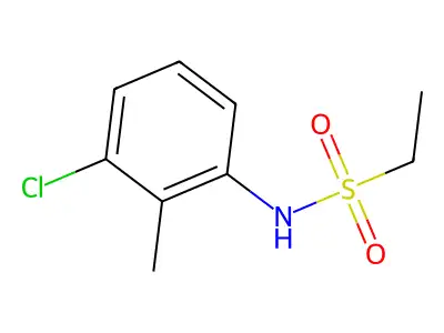 N-(3-chloro-2-methylphenyl)ethanesulfonamide structure