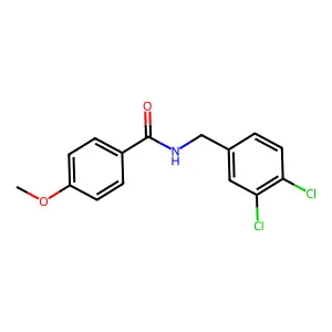 N-(3,4-二氯苄基)-4-甲氧基苯甲酰胺 structure