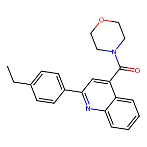 [2-(4-Ethylphenyl)quinolin-4-yl]-morpholin-4-ylmethanone structure