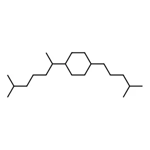 Cyclohexane, 1-(1,5-dimethylhexyl)-4-(4-methylpentyl)- structure