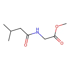 Methyl N-isovalerylglycine structure