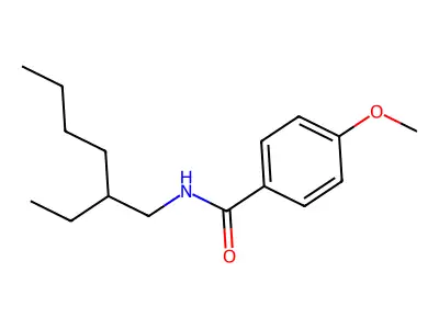 N-(2-ethylhexyl)-4-methoxybenzamide structure