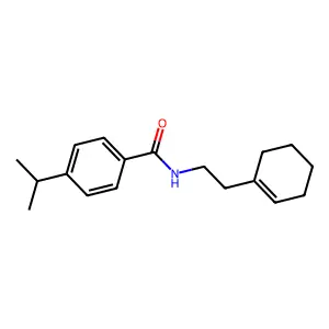N-[2-(1-cyclohexen-1-yl)ethyl]-4-isopropylbenzamide structure