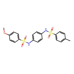 N-[4-[(4-methoxyphenyl)sulfonylamino]phenyl]-4-methylbenzenesulfonamide structure