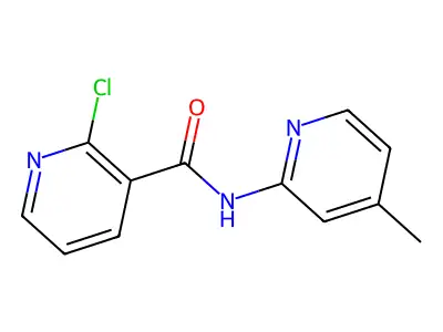 2-chloro-N-(4-methylpyridin-2-yl)pyridine-3-carboxamide structure