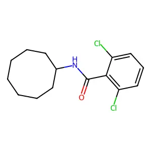 2,6-dichloro-N-cyclooctylbenzamide structure