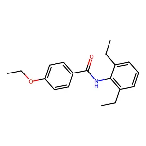 N-(2,6-diethylphenyl)-4-ethoxybenzamide structure
