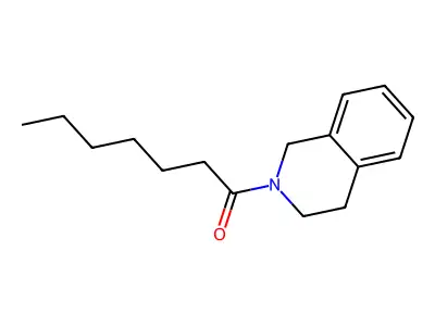 1,2,3,4-Tetrahydro-2-(1-oxoheptyl)-isoquinoline structure
