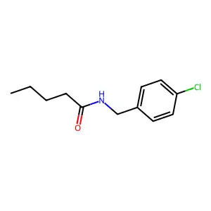 N-[(4-chlorophenyl)methyl]pentanamide structure