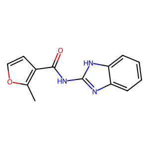 N-(1H-benzimidazol-2-yl)-2-methylfuran-3-carboxamide structure