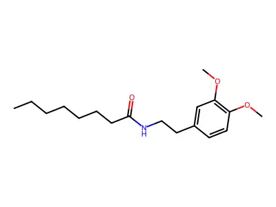 N-[2-(3,4-Dimethoxyphenyl)ethyl]octanamide structure