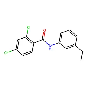 2,4-dichloro-N-(3-ethylphenyl)benzamide structure