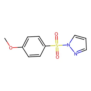 1-[(4-methoxyphenyl)sulfonyl]-1H-pyrazole structure