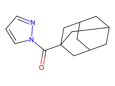 1-Adamantyl(pyrazol-1-yl)methanone structure