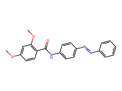 Benzamide, 2,4-dimethoxy-N-[4-(2-phenyldiazenyl)phenyl]- structure