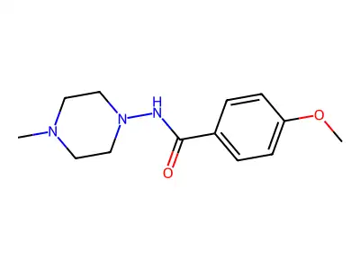 4-methoxy-N-(4-methylpiperazin-1-yl)benzamide structure